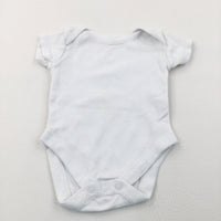 White Short Sleeve Bodysuit - Boys/Girls Newborn