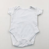 White Short Sleeve Bodysuit - Boys/Girls Newborn