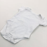 White Short Sleeve Bodysuit - Boys/Girls Newborn