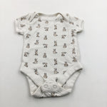 Rabbits Beige Bodysuit- Girls 0-3 Months