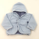 Reversible Pale Blue Fleece - Boys 3-6 Months