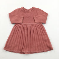 Glittery Pink Knitted Dress - Girls 0-3 Months