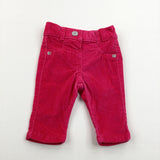 Pink Cord Trousers - Girls 0-3 Months