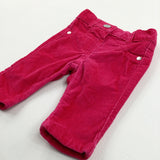 Pink Cord Trousers - Girls 0-3 Months