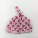 Spotty Pink Hat - Girls Newborn