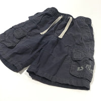 Navy Cotton Cargo Shorts - Boys 18-24 Months