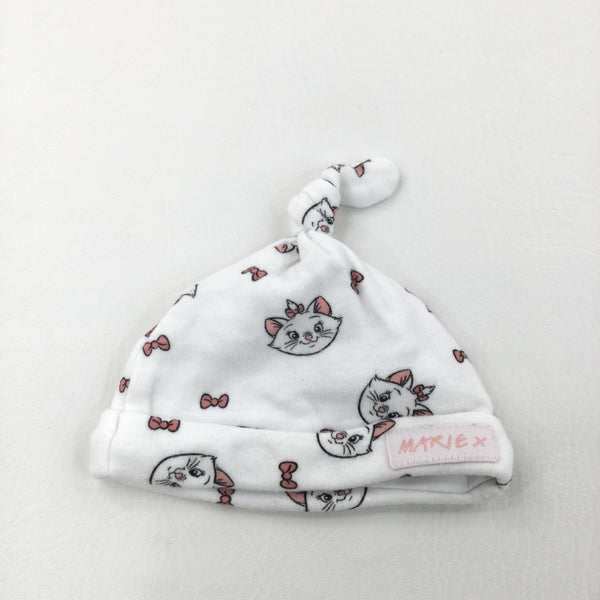 Marie Aristocats White Hat - Girls Newborn