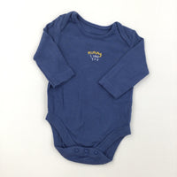 'Mummy I Love You' Blue Long Sleeve Bodysuit - Boys 1-3 Months