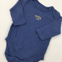 'Mummy I Love You' Blue Long Sleeve Bodysuit - Boys 1-3 Months