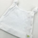 White Cotton Hat - Boys 0-3 Months