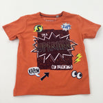 'I'm A Superhero…' Orange T-Shirt - Boys 18-24 Months