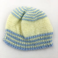 Blue & Yellow Hat - Boys 0-3 Months