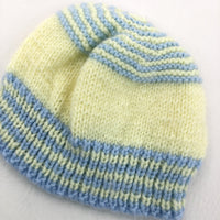 Blue & Yellow Hat - Boys 0-3 Months