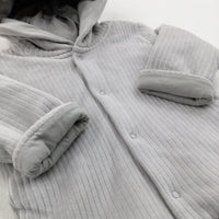 **NEW** Grey Ribbed Thick Jacket - Boys 3-6 Months