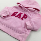 'Gap' Pink Fleece Hoodie - Girls 3-6 Months