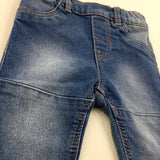 Denim Mid Blue Jeans - Girls 3-6 Months