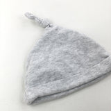 Grey Cotton Hat - Girls/Boys 0-3 Months