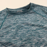 Teal & Grey Mottled Sports/Walking Base Layer T-Shirt - Boys/Girls 5-6 Years