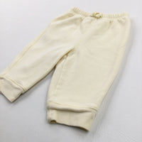 Pale Yellow Joggers - Girls 3-6 Months