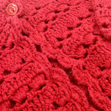 Red Crochet Cardigan - Girls 18-24 Months