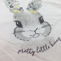 'Pretty Little Bunny' White T-Shirt - Girls 18-24 Months