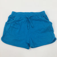 Blue Lightweight Jersey Shorts - Girls 18-24 Months