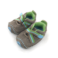 Brown Soft Sole Shoes - Boys 0-3 Months