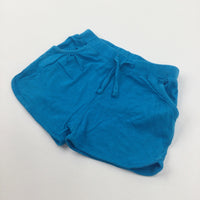 Blue Lightweight Jersey Shorts - Girls 18-24 Months