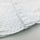 Spotty Blue & White Cotton Shirt - Boys 12-18 Months