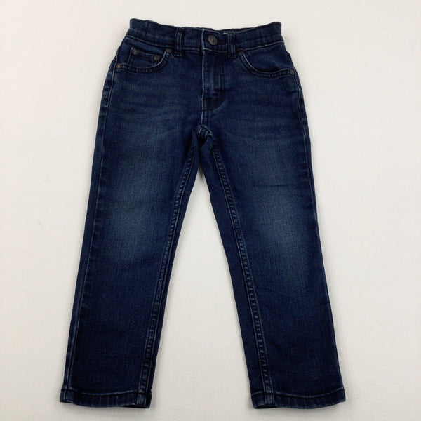 Denim Dark Blue Straight Fit Jeans - Boys 4 Years