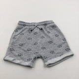 Tiger Grey & Black Jersey Shorts - Boys 3-4 Years