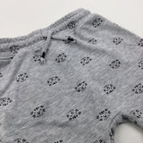 Tiger Grey & Black Jersey Shorts - Boys 3-4 Years