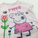 Peppa Pig Pink Short Pyjamas - Girls 3-4 Years