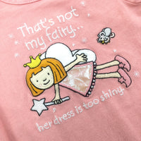 'That's Not My Fairy' Pink Short Sleeve Bodysuit - Girls 0-3 Months