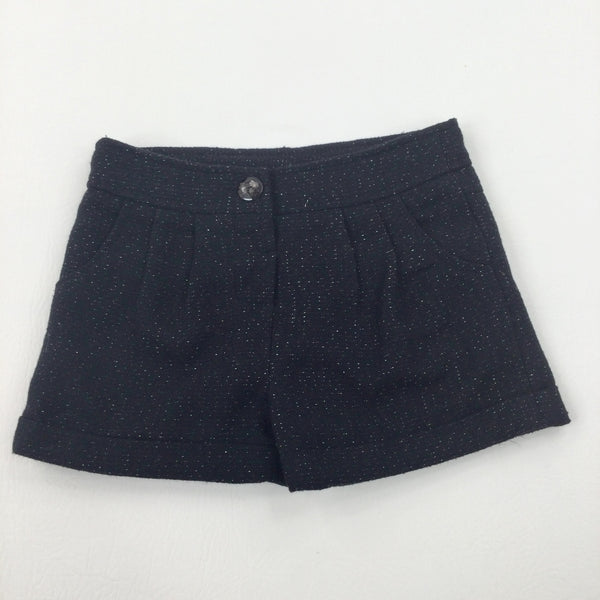 Sparkly Black Smart Shorts With Adjustable Waist - Girls 18-24 Months
