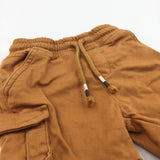 Light Tan Thick Cotton Shorts - Boys 9-12 Months