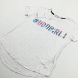 **NEW** '#Ugogirl' White T-Shirt - Girls 7-8 Years