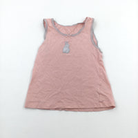 Rabbit Pink Vest - Girls 7-8 Years