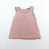 Rabbit Pink Vest - Girls 7-8 Years