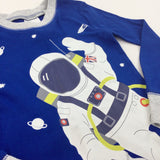 Spaceman Blue & Navy Pyjamas - Boys 2-3 Years