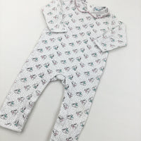 Minnie Mouse White Romper - Girls 12-18 Months