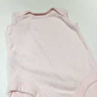 Pink Sleeveless Bodysuit - Girls Newborn