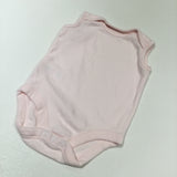 Pink Sleeveless Bodysuit - Girls Newborn