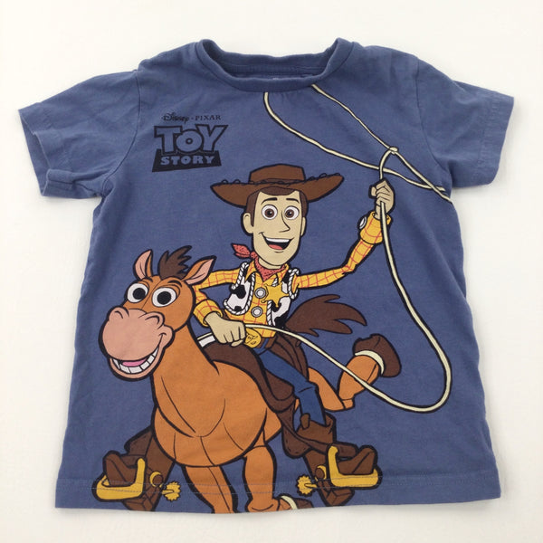 Woody & Bullseye Toy Story Blue T-Shirt - Boys 2-3 Years