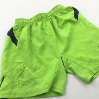 Liverpool Football Club Lime Green Sports/Football Shorts - Boys/Girls 8-9 Years