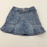 Mid Blue Denim Skirt - Girls 2-3 Years