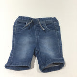 Blue Denim Shorts - Boys 3-6 Months