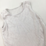 White Sleeveless Bodysuit - Boys/Girls 18-24 Months