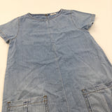 Light Blue Lightweight Denim Dress - Girls 9 Years