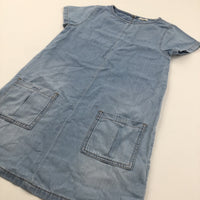 Light Blue Lightweight Denim Dress - Girls 9 Years